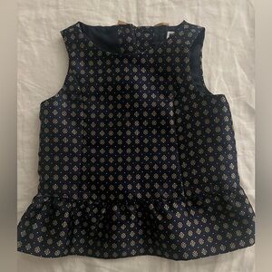 Toddler girl silk blend peplum top